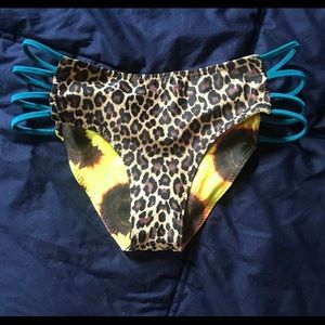 Savage swim bikini bottom cheeky sunflower cheetah
